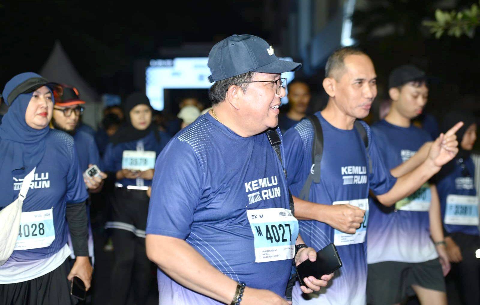 Mengikuti acara Kemlu Run, bersama Menteri dan Wakil Menteri Luar Negeri